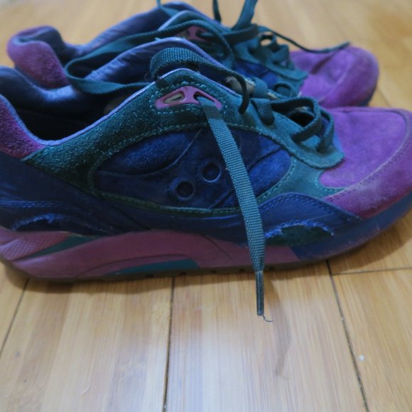 Bodega Saucony Elite G9 Shadow 6000 Green Red Blue Sneakers 70091-1 Men's 10